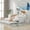 White, variant on EUROCO Twin Platform Bed with Storage Shelf, Convertible Daybed with Night Light and USB Charging, 3 Beds in One, White