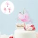 thumbnail image 3 of 3 Sets Ballerina Cupcake Toppers Birthday Cake Decor Tulle Girl Cake Topper, 3 of 3