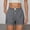 X-37Black, variant on ZHOGXU Womens Casual Shorts Elastic Waist Plaid Print Button Front Comfortable Stretchy Lightweight Shorts With Pockets For Everyday Wear Black L