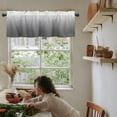 thumbnail image 6 of Grey White Valance for Windows Ombre Curtains Valances Modern Gradual Color Curtains Rod Pocket Window Treatment for Kitchen Living Room Bedroom Bathroom Home Decor 1 Panel 54x18 Inch, 6 of 6