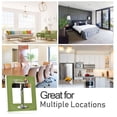 thumbnail image 6 of Yayeee Rocker Switch Wall Plate 3-Gang 6.5"x4.6" Home Decorative Outlet Cover, Light Black Martini, 6 of 6