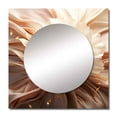 thumbnail image 2 of Designart "Flowing Blossom Art Delicate White & Soft Blush I" Abstract Shapes Square Mirror For Wall Decor - Large Pink Square Printed Wall Mirror Art - Wall Mounted Square Mirror, 2 of 5