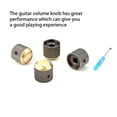thumbnail image 3 of Electronicheart 4pcs Volume Knob Electric Guitar Hat Cap Tone Part for Guitars Replaced Parts Fitting Tool Instrument Adjustment, 3 of 6