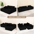 thumbnail image 3 of 109" Modular Sectional Sofa with Deep Seat, Modern Modular L-Shape Sofa Couch with Chaise, Black, 3 of 8