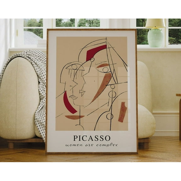 Kna Prints - Picasso Line Art, Best Gifts For Women, , Aesthetic Posters, Picasso Print, UNFRAMED-8x12