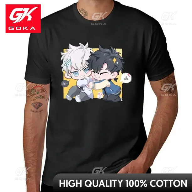 Camiseta Link Click Chibi ropa de Anime de aduana Vintage camisetas lisas para hombres y mujeres camisetas Unisex de manga corta de algodón de alta calidad