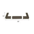 KidKusion Fireplace Bumper Pad Brown