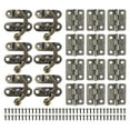 thumbnail image 1 of Uxcell 6-Pack Bisagras de Puerta Pequeñas, 1.06in (27mm) Bisagras Mini de Pliegue de Hierro para Interiores con Gancho de Cierre; Tornillo para Caja de Joyas, 1 of 1