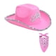 thumbnail image 2 of Sombrero de vaquero Yinane Estilo occidental Lentejuelas Fedora para fiesta, 2 of 8