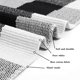 thumbnail image 4 of Alfombra SEEKSEE Algodon Buffalo Plaid 70x110 cm en blanco y negro, 4 of 9