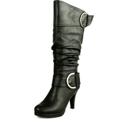 靴 ACLENT Round buckle long boots aclent Round buckle long boots