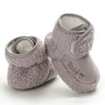 thumbnail image 1 of Botines para niños y niñas,Los para bebés recién nacidos,niños y niñas,se quedan puestos,Pantuflas de casa para bebés y niños pequeños con suela blanda Gris 11cm, 1 of 10