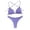Purple, variant on Swimsuits for Women Hanging Neck Hard Cup Bikini Two Piece Set Solid Color Beachwear Women's Swimwear White,S