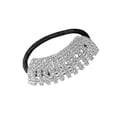 thumbnail image 1 of Rhinestone Elastic Hair Ties Bands Rings Hair Scrunchies Ponytail Holders Rhinestone Ropes Hair Accessories For Women Girls(2pcs, Silver), 1 of 5