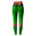thumbnail image 6 of TTUHYWXI Women's Ugly Christmas Xmas Leggings Stretchy Funny Costume Tights High Waist Printed Yoga Pants Holiday Tights (Dark Green, L), 6 of 7