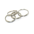 thumbnail image 2 of 200x Llavero Plata Hombre Llavero Plata Moto Anillos de Acero Llavero Connettore Parti Plata de 8 mm Baoblaze Anillos divididos Fabricación de joyas, 2 of 5