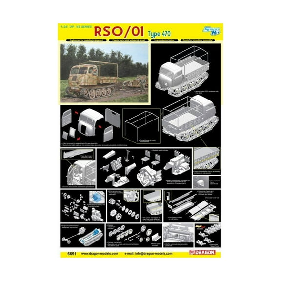 Dragon Models RSO/01 Type 470 Tractor (Smart Kit) New