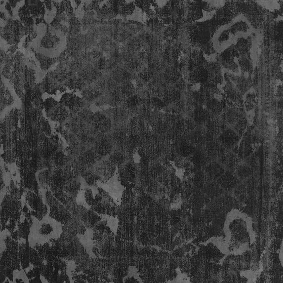 Ahgly Company Indoor Square Persian Gray Bohemian Area Rugs, 5' Square