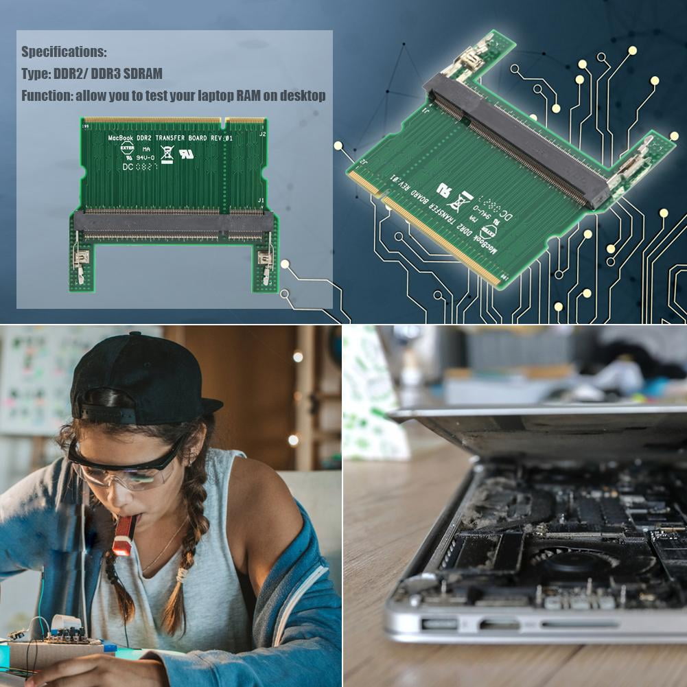 Magtfulde mavepine anspændt Jinveno DDR3 Laptop SO-DIMM to Desktop DIMM Adapter Computer Memory Adapter  Card | Walmart Canada