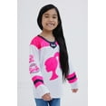 thumbnail image 2 of Barbie Mesh Hockey Jersey Long Sleeve T-Shirt Toddler to Big Kid, 2 of 5