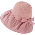 thumbnail image 2 of CoCopeaunts Wide Brim Bucket Hat for Women Spring Summer Leisure Sunscreen Fisherman Hat Ladies Outdoor Anti-UV Straw Hat Top, 2 of 8
