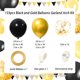 thumbnail image 3 of Decoración Graduación 2025 Globos Negros y Dorados Metálicos con Confeti Guirnalda Arco Kit para Fiesta de Graduación 133 Pzs, 3 of 3