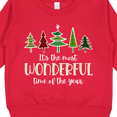 thumbnail image 3 of Inktastic Its the Most Wonderful Time of the Year Christmas Trees Toddler Sweatshirt, 3 of 4