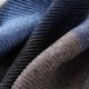 thumbnail image 4 of Bufanda a cuadros de algodón y poliéster azul, línea Multicolor, bufanda cálida larga y gruesa para mujer, chal decorativo, 4 of 5