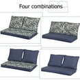 thumbnail image 5 of Aoodor Loveseat Cushions Set 46.5"x24.4"x3.9" Deep Seating Bench Chair Cushions with Back Pillows, Seat Cushion, and Dust Jacket for Indoor and Outdoor  - 3 Piece Set, 5 of 7