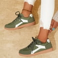 thumbnail image 5 of Athletic Shoes for Women Fashion Casual Sneakers Fall Platform on Walking Shoes Non Comfortable Athletic Lace Up Sporty Daily Wear Lightweight Designer Footwear Pu 37 Size, 5 of 5
