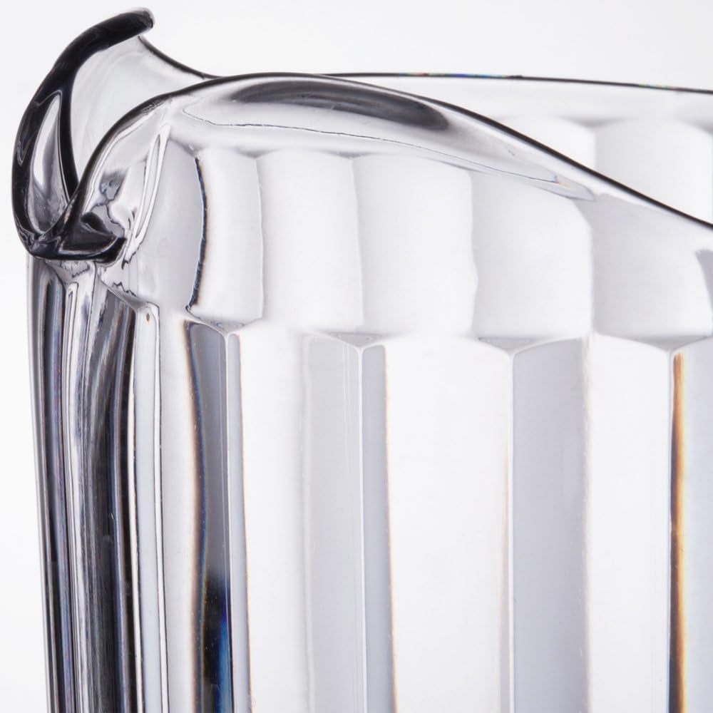 Soro Essentials- Set of 12 SAN Restaurant Water Pitcher 60 oz. Clear Color- Beverage Serveware Carafe Clear Pitcher for Restaurants Catering Kitchens