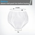 thumbnail image 5 of Waterproof Incontinence Cover Pants,QZS Lightweight Diaper for Outdoor,Portable Plastic Waterproof Incontinence Pants for Men,Women,White,2Pcs,S, 5 of 6