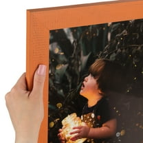 ArtToFrames 20x20 Inch Orange Picture Frame, This Red Wood Poster Frame is Great for Your Art or Photos, Comes with 060 Plexi Glass (4607)
