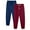 Blue&Dark Red, variant on ANLIQI Men's Jogger Sleep Pants Cotton Pajama Bottoms Soft Lightweight Loungewear with Drawstring and Pockets 2 Pack(2Black,XL)