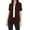 Brown, variant on Women's Short Sleeve Open Front Cardigan Solid Draped Casual Design