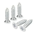 thumbnail image 1 of Tornillos blancos ST3x12mm, tornillos autorroscantes, paquete de 100, tornillos de cabeza plana Phillips para trabajar la madera, 1 of 5