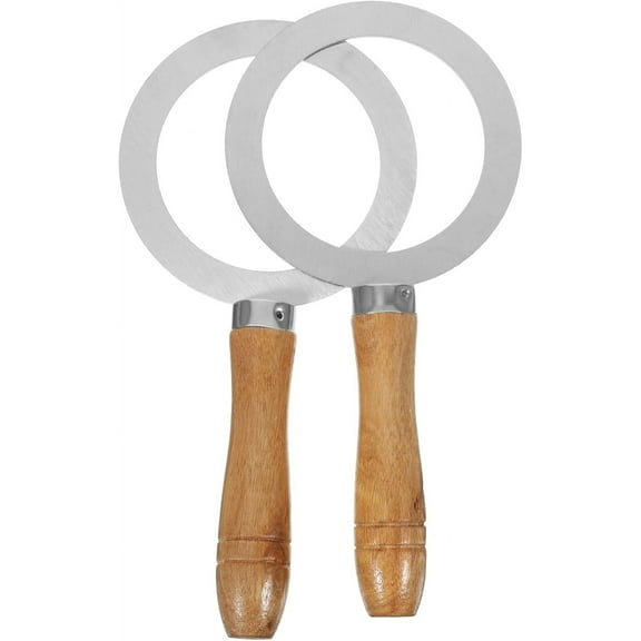 2Pcs Stainless Steel Baking Cup Ring: Roasted Milk Coffee Cup Rim Ring, Gasket Cover for Tea Dessert Shop Brulee Making