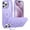 Light Purple, variant on Phone Case Magnetic Case for iPhone 14 Pro Max with Kicstand, Compatible with Magsafe, Built-in Camera Stash Sackd, Millaary Protection, Skin Feeling for iPhone