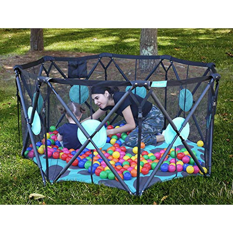 ●Playa Made Clic Milliard 8 Panel Playpen Portable Playard with Cushioning