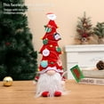 thumbnail image 5 of Christmas Doll Faceless Atmospheres Festival Themed Party Long Hair Decoration Indoor Sofa Desktop Room Ornament Supply Red Cap Green Flag, 5 of 10