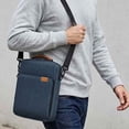 thumbnail image 6 of 13.3 Inch Portable Tablet Case, Laptop Shoulder Bag with Crossbody Strap, Blue, 6 of 6
