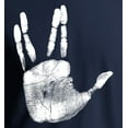 thumbnail image 2 of Vulcan Hand Print T-Shirt Navy (S), 2 of 3