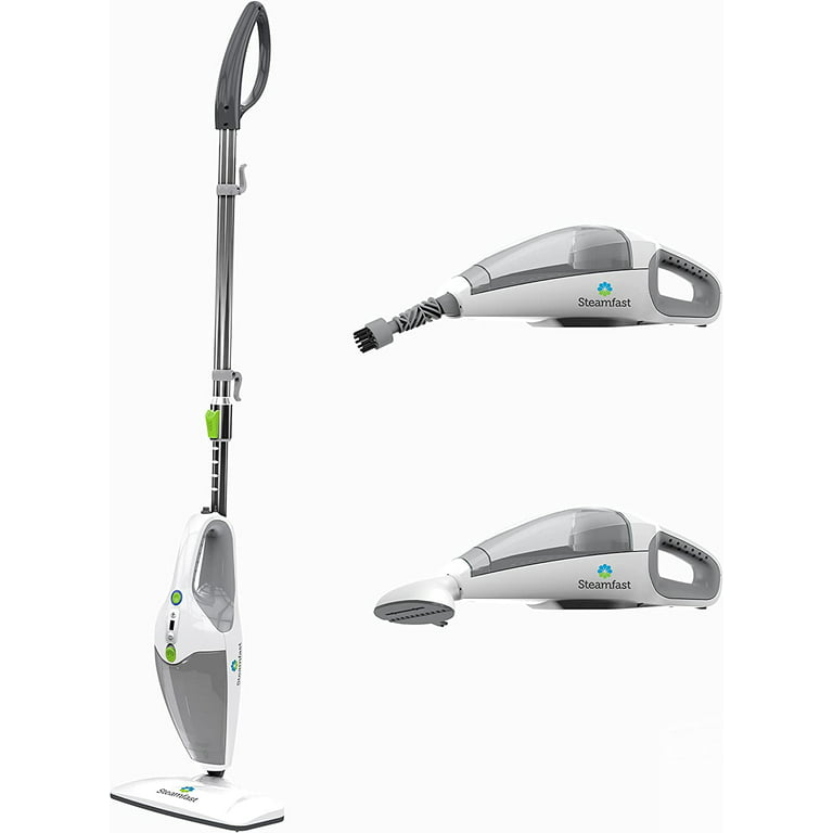 Steamfast SF-295 3-in-1 Mop, Handheld Steam Cleaner, and Fabric Steamer, 7  Steam Levels, 9 Accessories, 2 Washable Mop Pads 