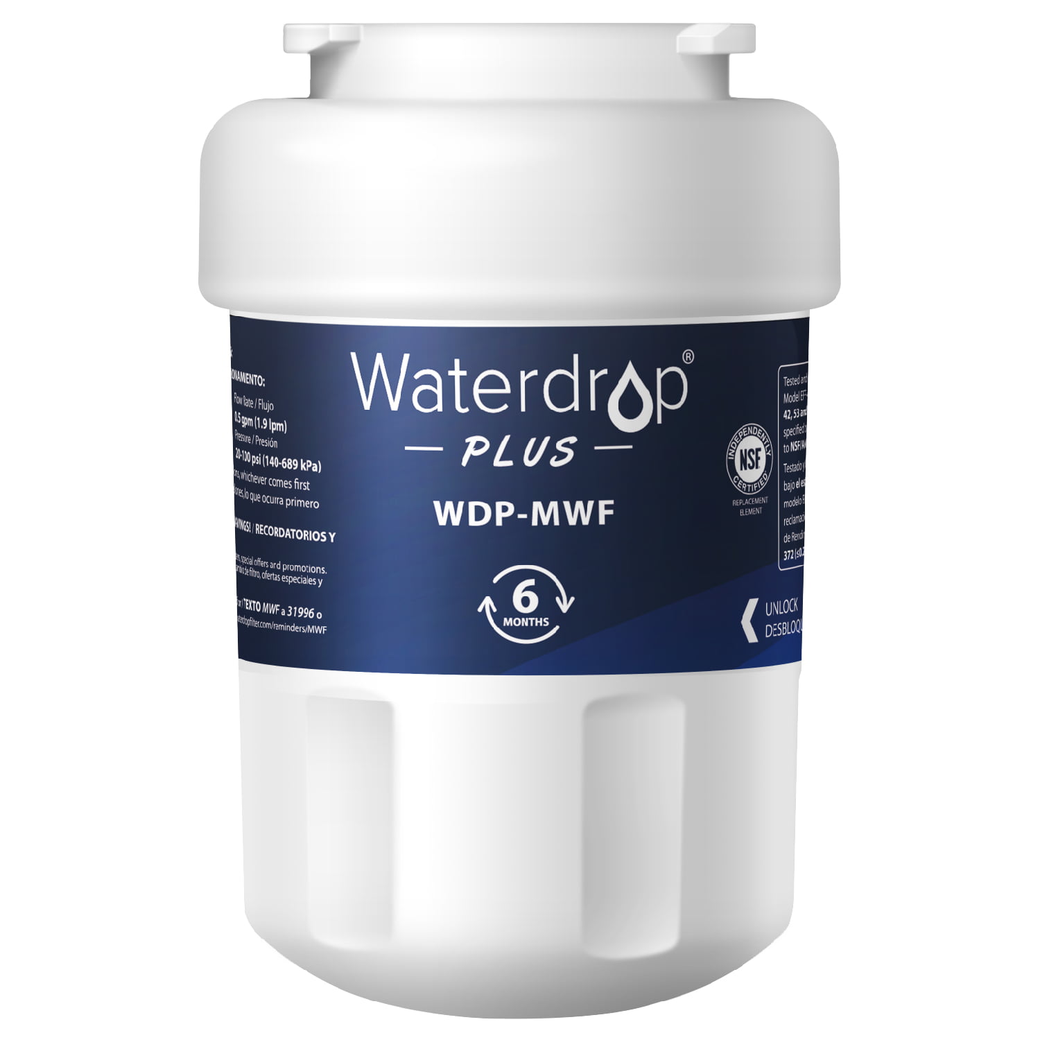 Waterdrop NSF 401&53&42 Certified Refrigerator Water Filter, Fits for ...