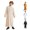 C10-Beige, variant on Boy Coats 3-4 Years Stand Collar Long Sleeve Thobe Loose Full Length Robe For Daily Wear Soft Clothing