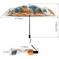 thumbnail image 3 of Dwarf Leaf Mushroom Pumpkin Compact Sun Umbrella Windproof Travel Umbrellas for Rain Strong Portable UV Protection, 3 of 8