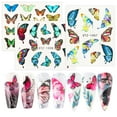thumbnail image 3 of 9 Uds pegatinas de mariposa para uñas color blanco y negro pegatinas para uñas de mariposa decoración de uñas, 3 of 5