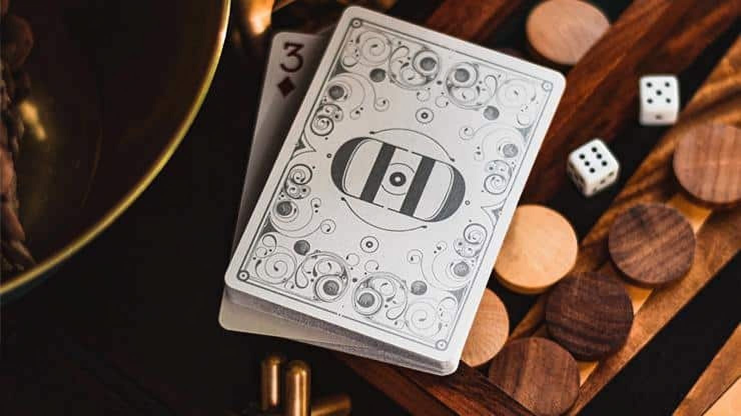Smoke & Mirrors V8 Silver (Deluxe) Edition Playing Cards by Dan & Dave
