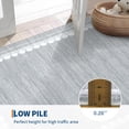 thumbnail image 3 of Washable Rug 5x7 Solid Bordered Rugs for Living Room Washable Bedroom Area Rug Non Slip, Soft Stain Resistant Modern Border Throw Carpet, Solid Rugs for Dining Room Nursery,Grey, 3 of 8