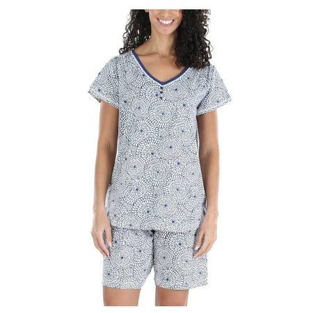 

Sleepyheads Women s Cotton V-Neck Top and Shorts Pajama Set